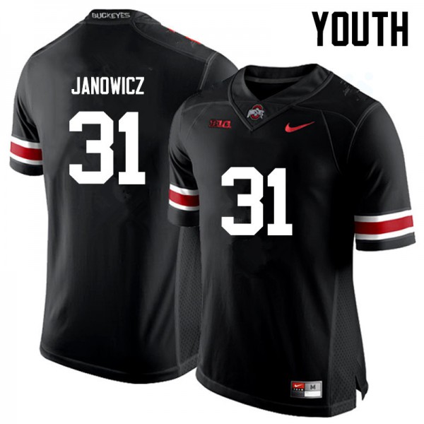Ohio State Buckeyes #31 Vic Janowicz Youth University Jersey Black